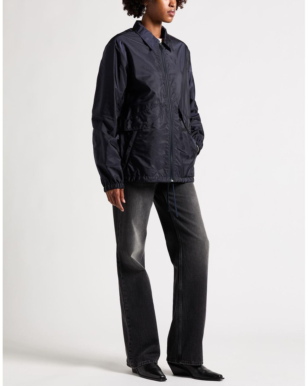 Moncler Blue Midnight Jacket Polyamide, Polyester