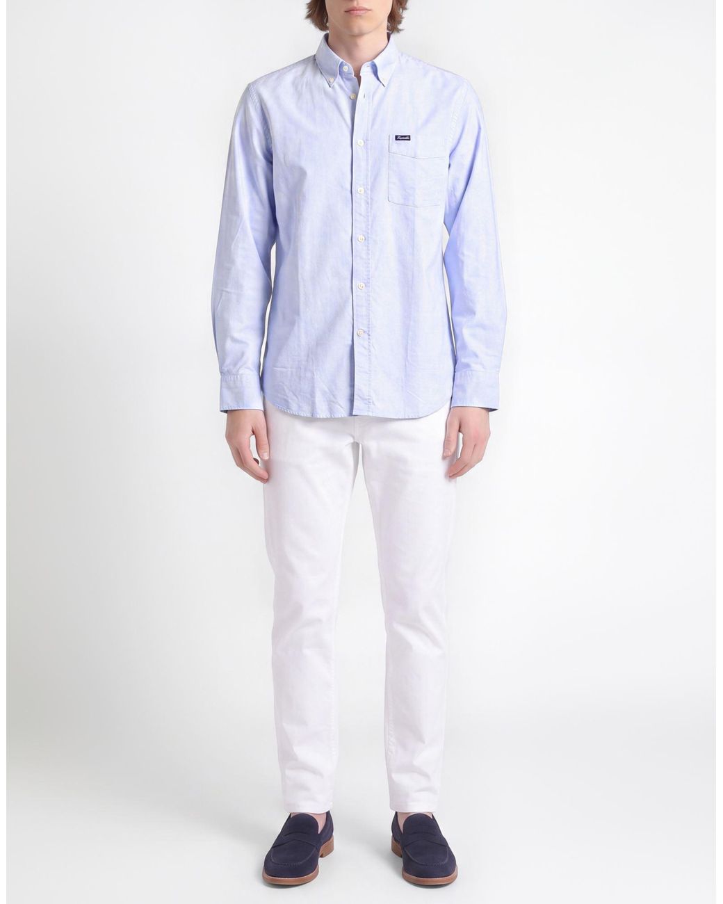 Façonnable Blue Shirt Cotton for men
