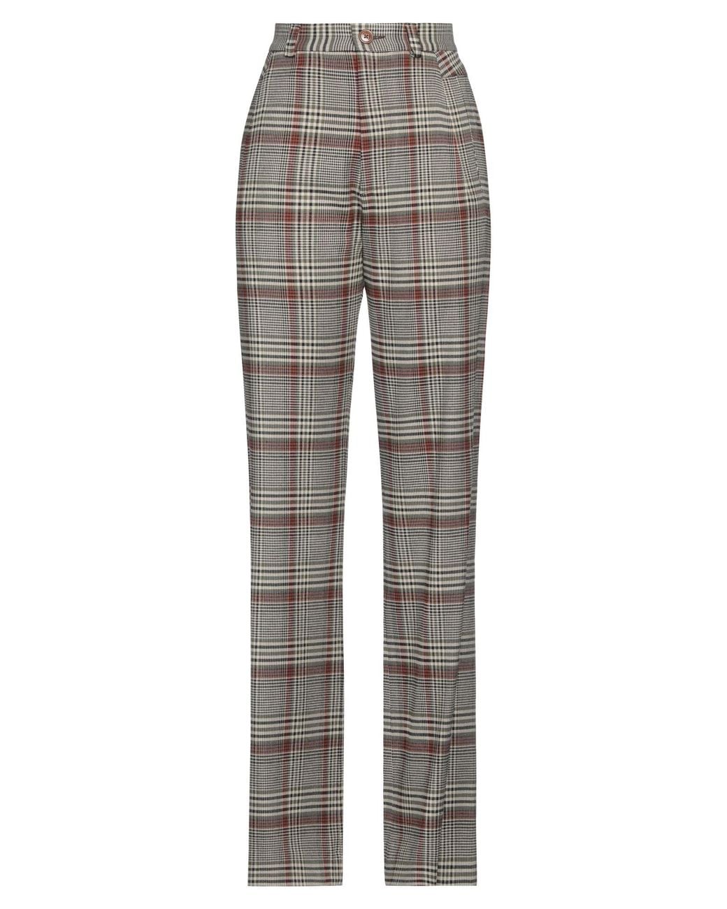 Vivienne Westwood Gray Sand Pants Viscose, Virgin Wool, Elastane