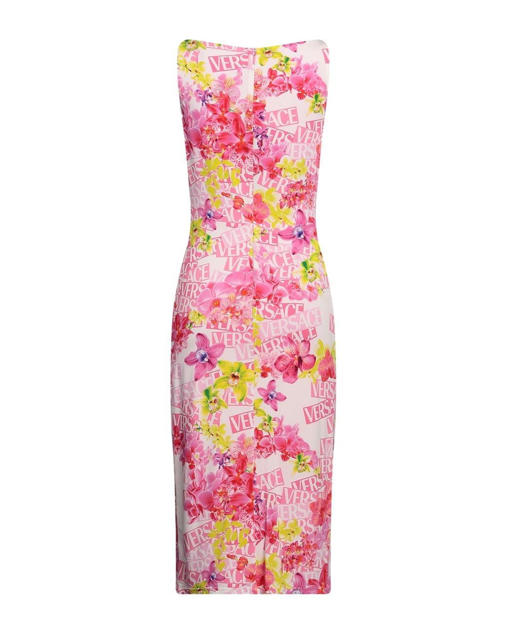 Robe midi Versace en coloris Pink