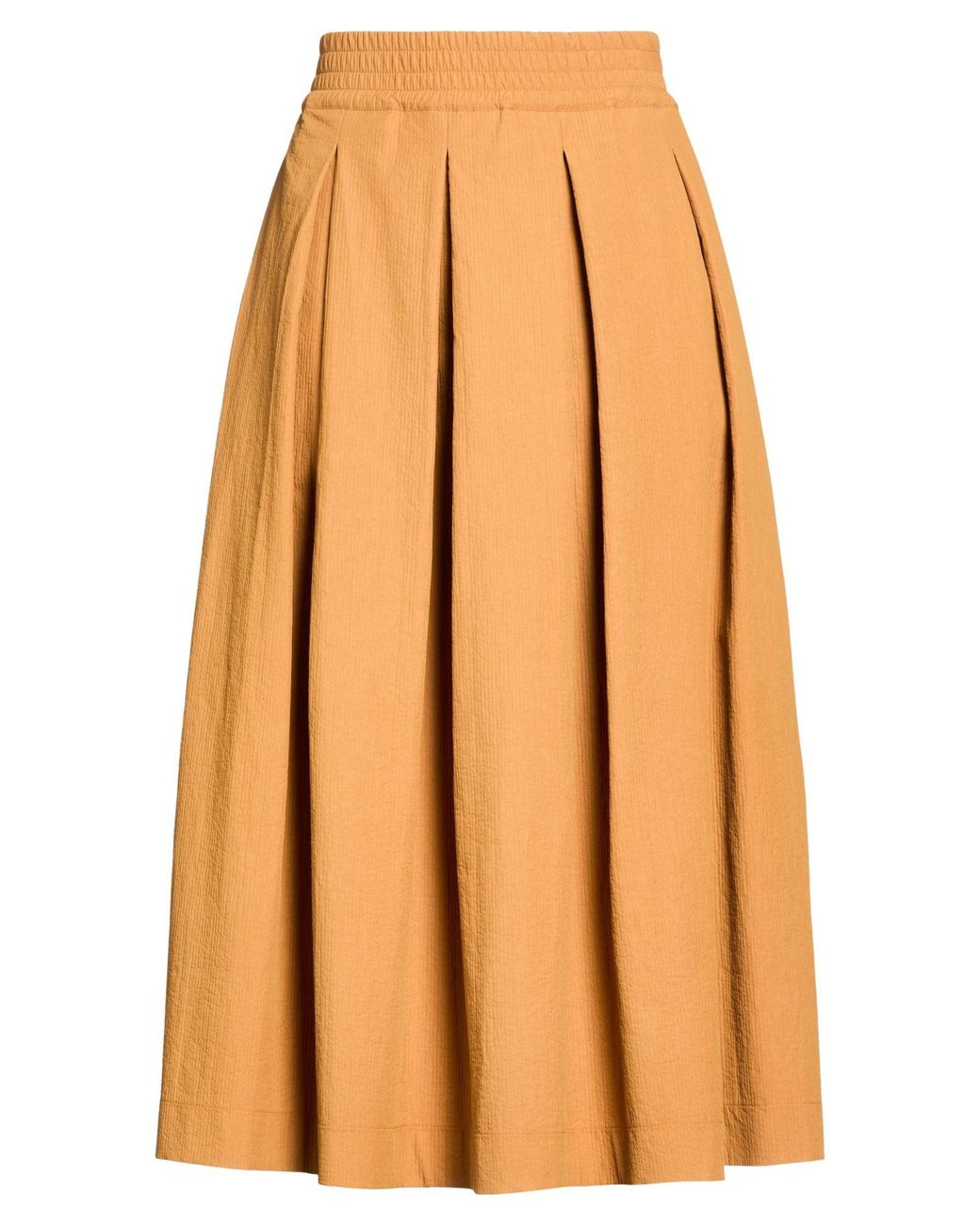 Rue de Tokyo Orange Midi Skirt