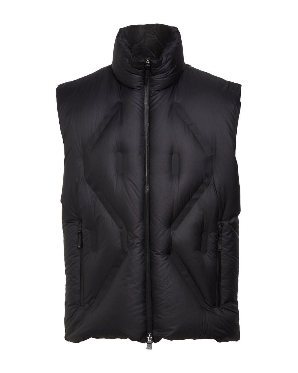 Herno Black Laminar Vest Polyamide for men