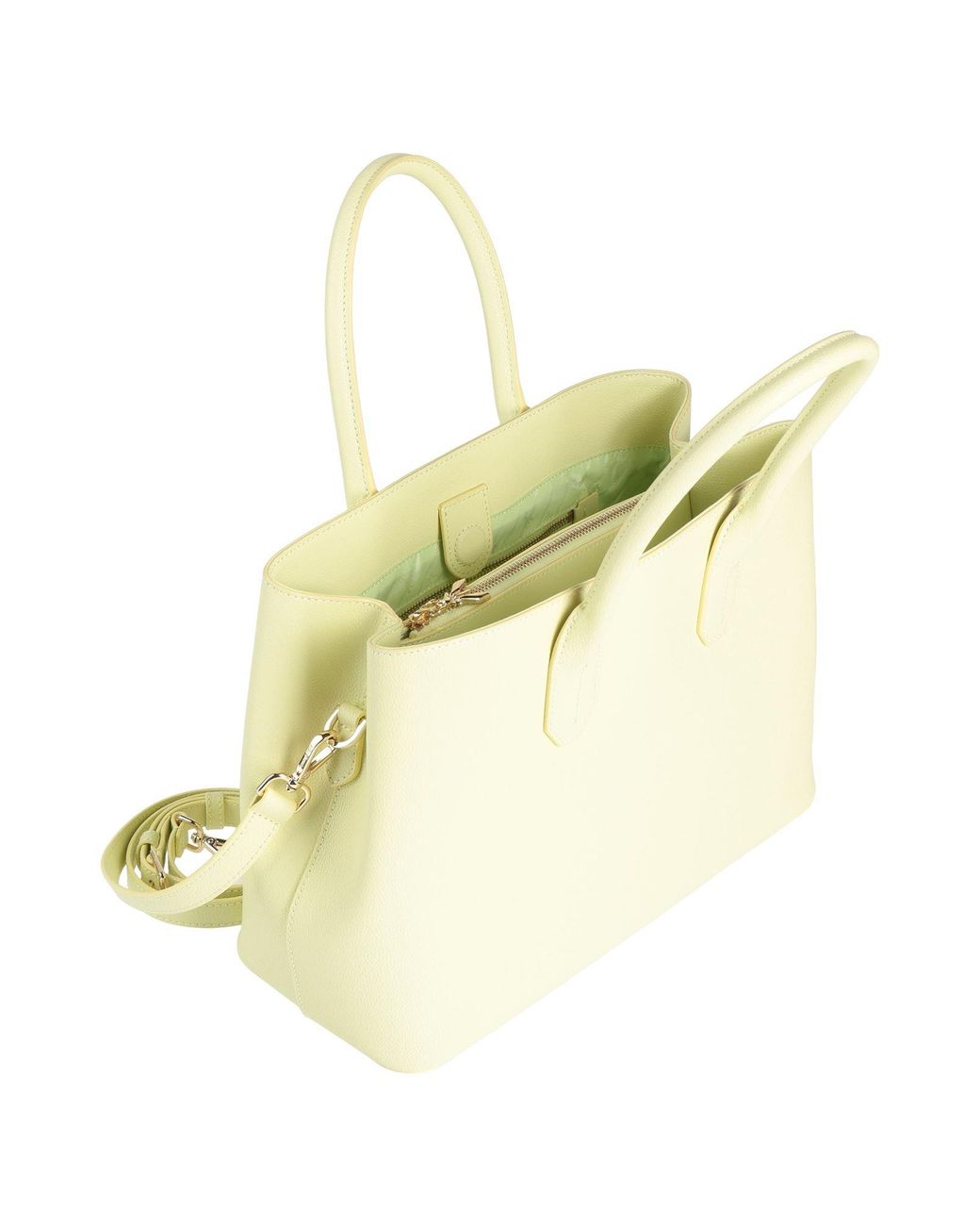 Patrizia Pepe Yellow Handbag Leather