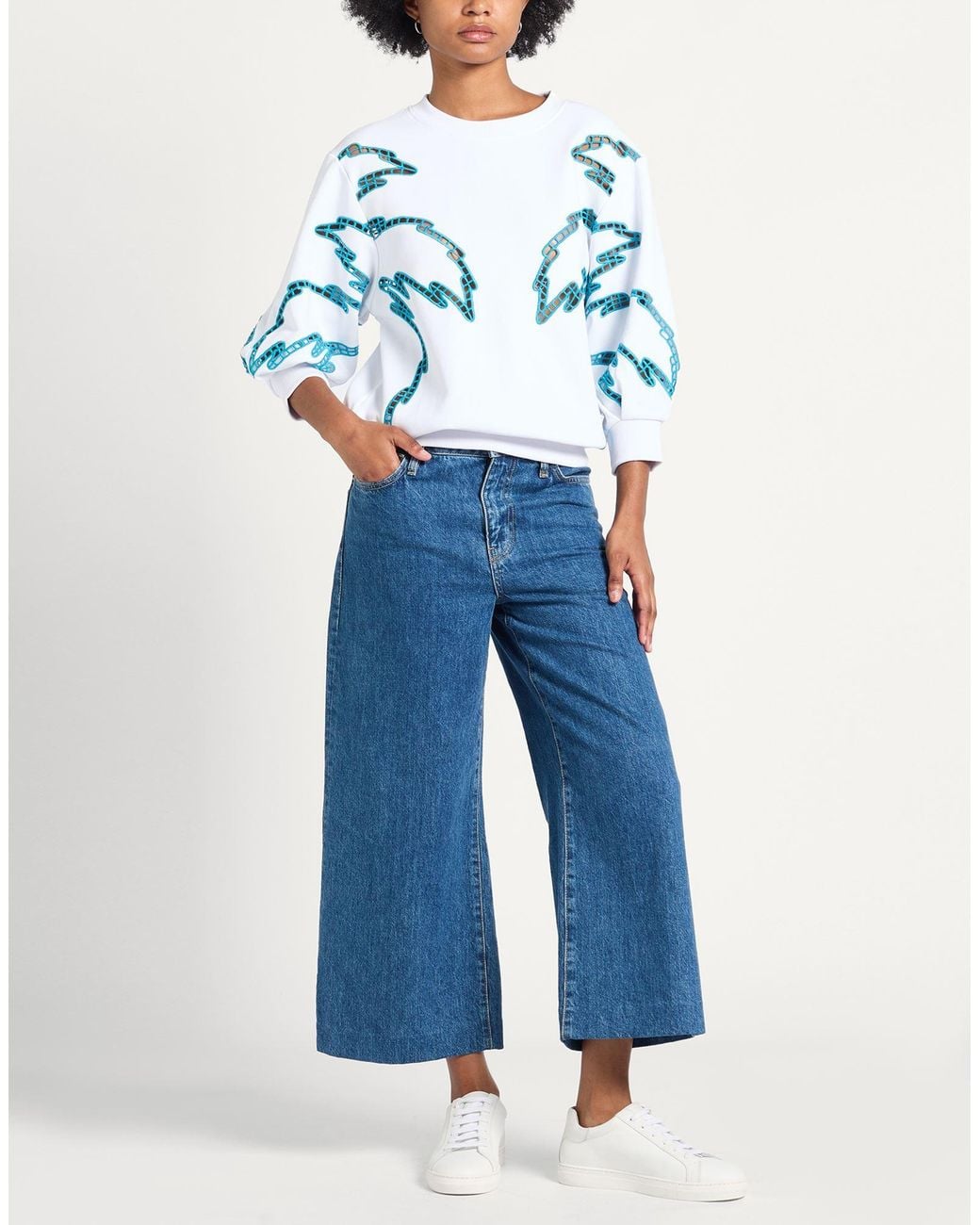Silvian Heach Blue Sweatshirt