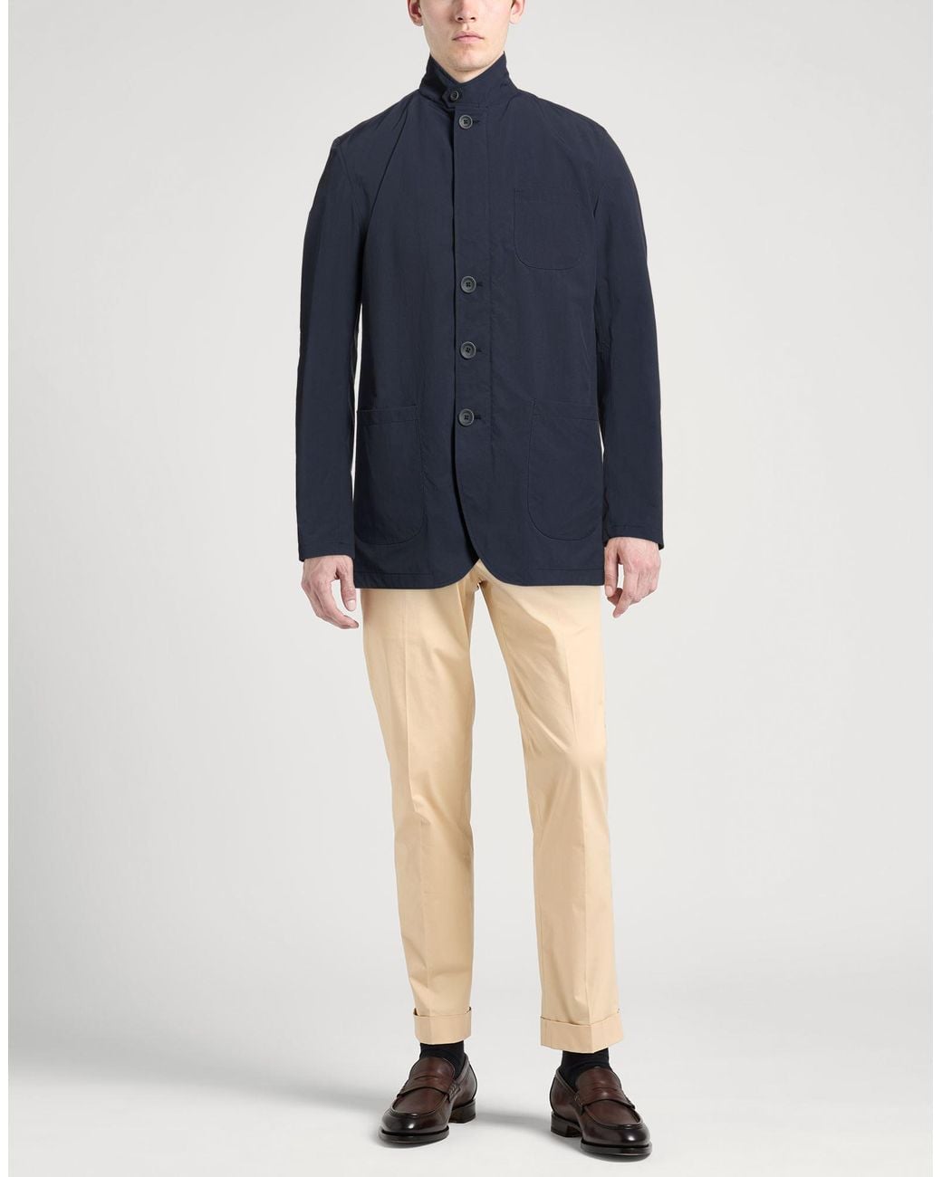 Herno Blue Jacket Polyester for men