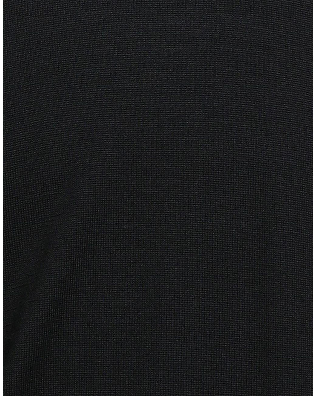 Abkost Black Sweater Virgin Wool for men
