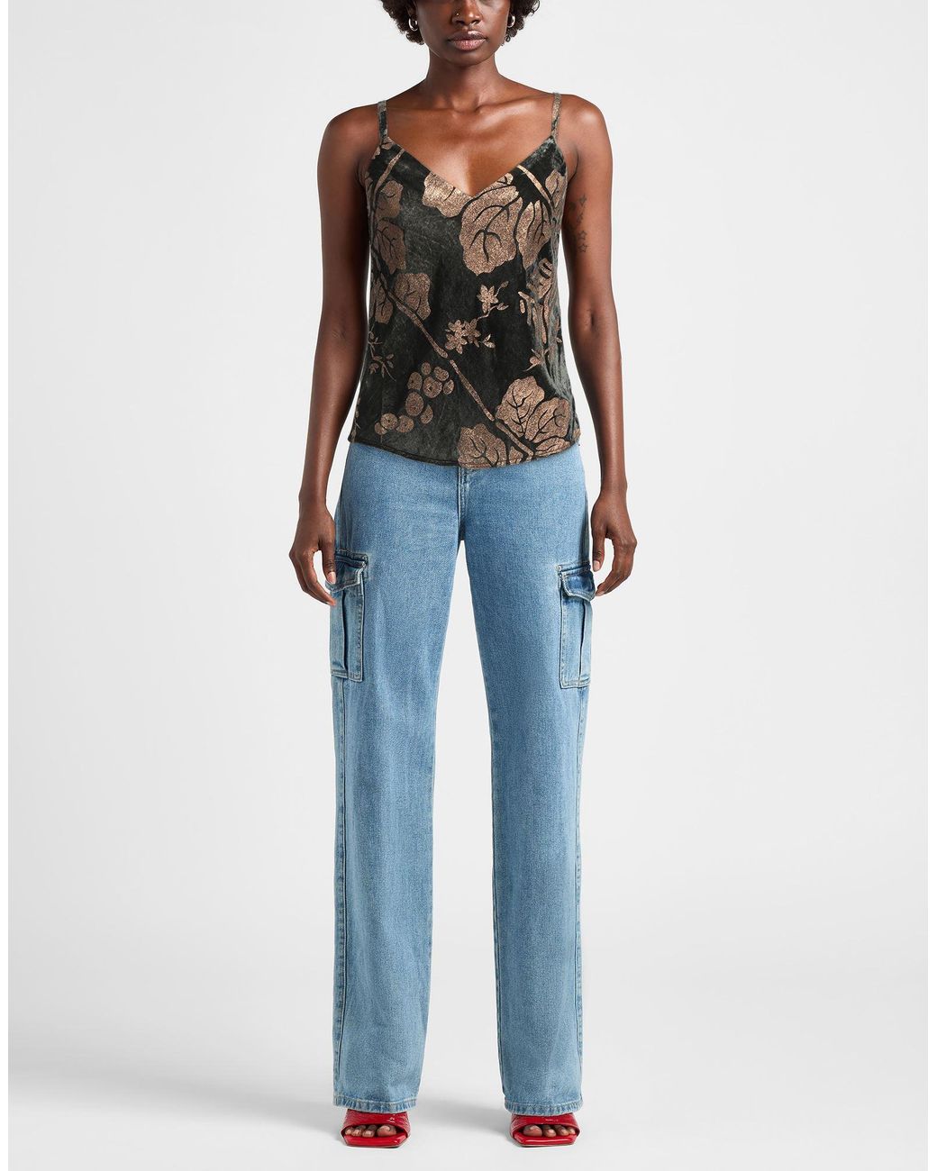 Gentry Portofino Black Top Viscose, Silk