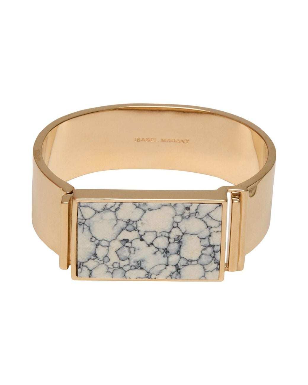 Isabel Marant White Ivory Bracelet Brass, Stone