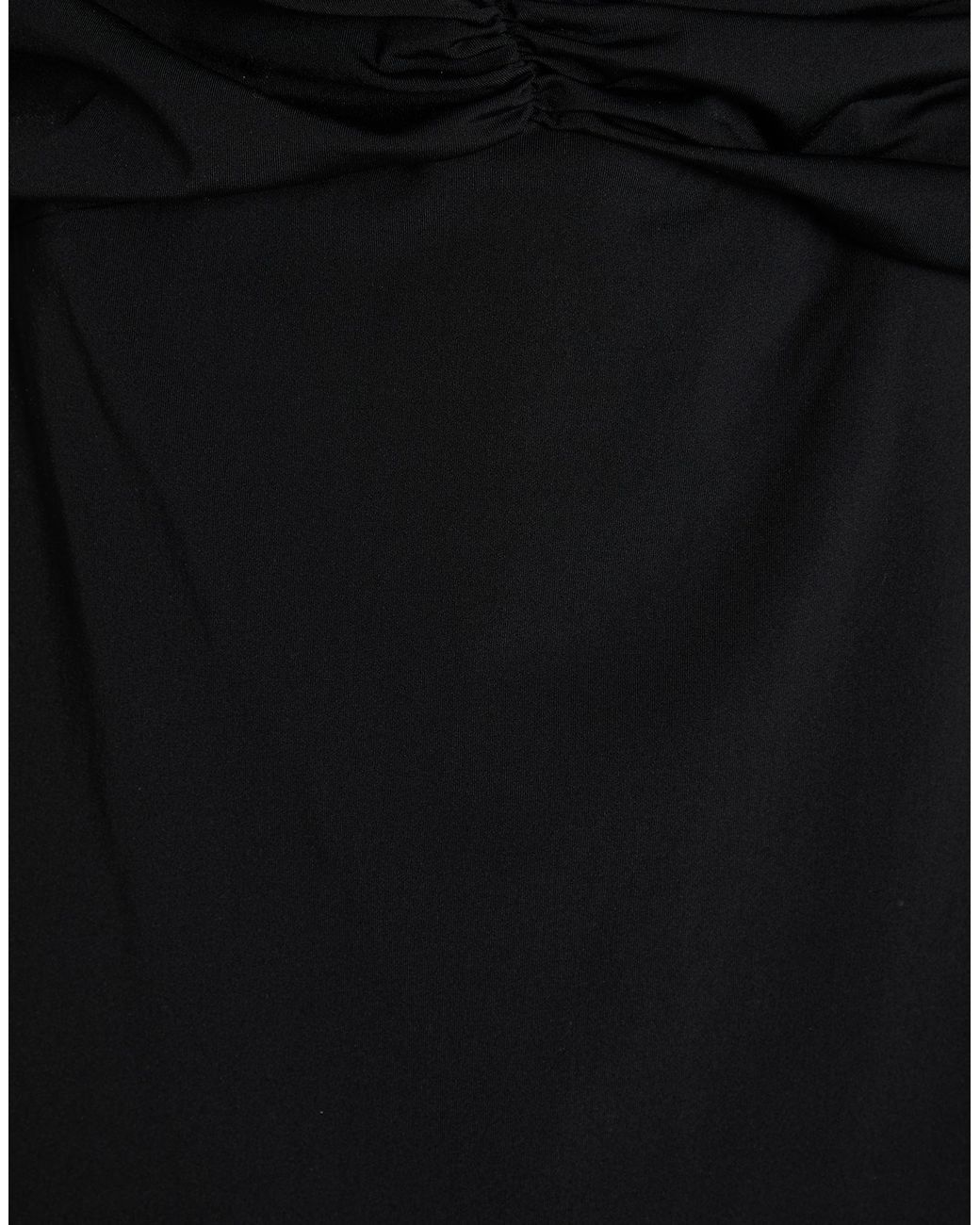 Maygel Coronel Black Maxi Dress Polyamide, Elastane