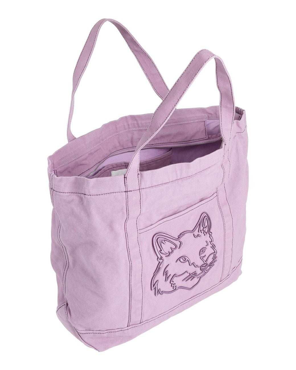Maison Kitsuné Purple Handbag