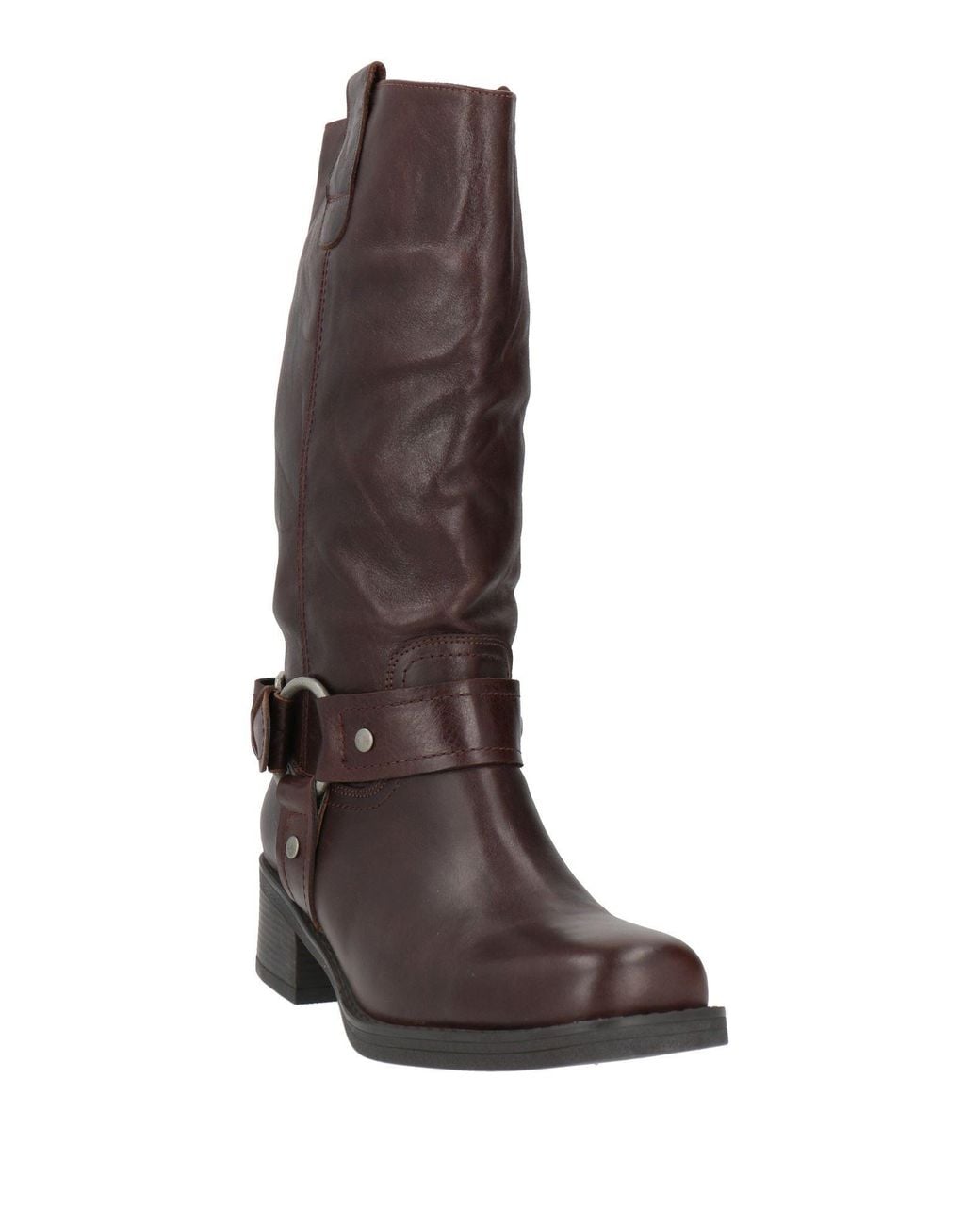 SOFIA MARE Brown Dark Boot Leather