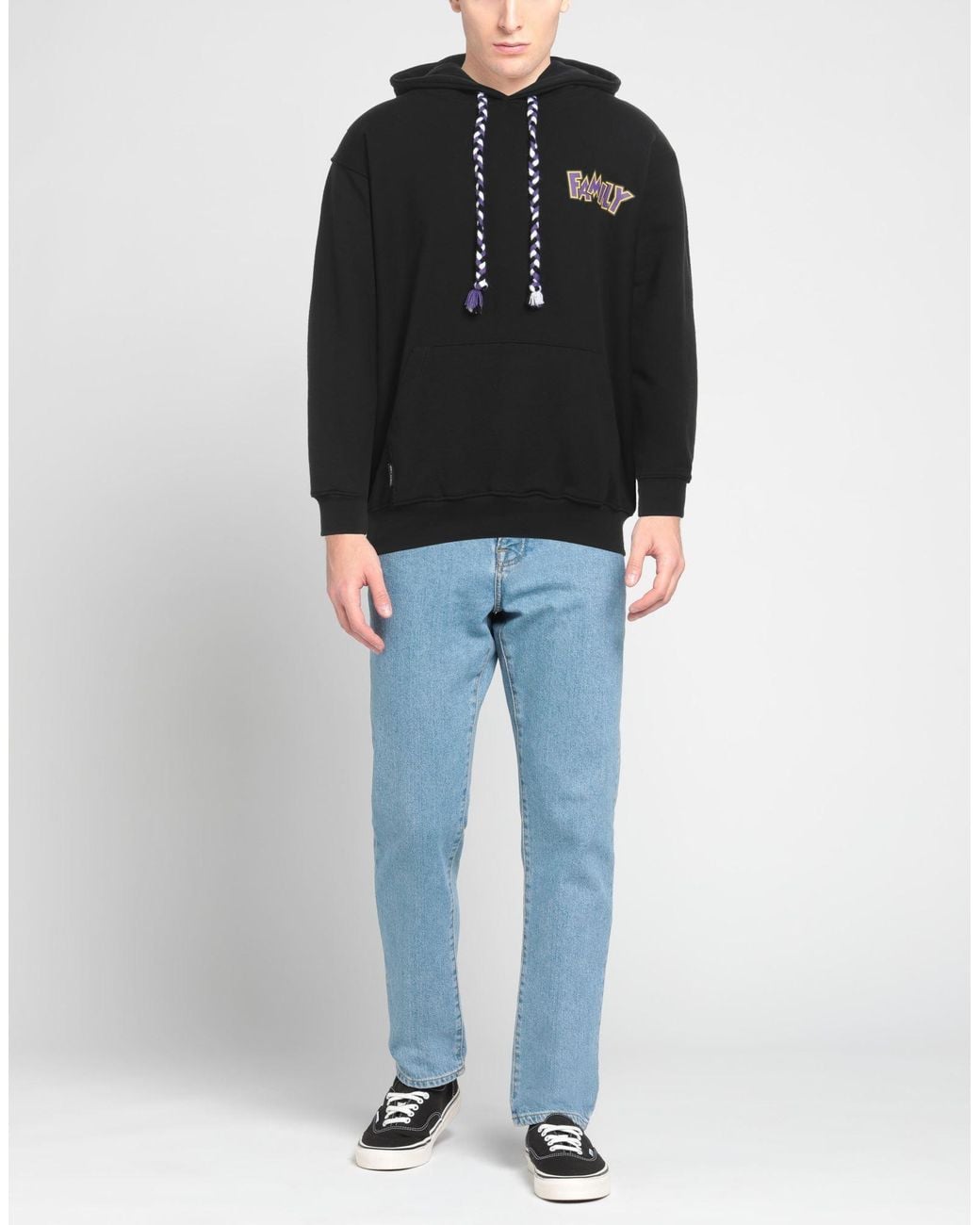 FAMILY FIRST Black Sweatshirt Cotton for men
