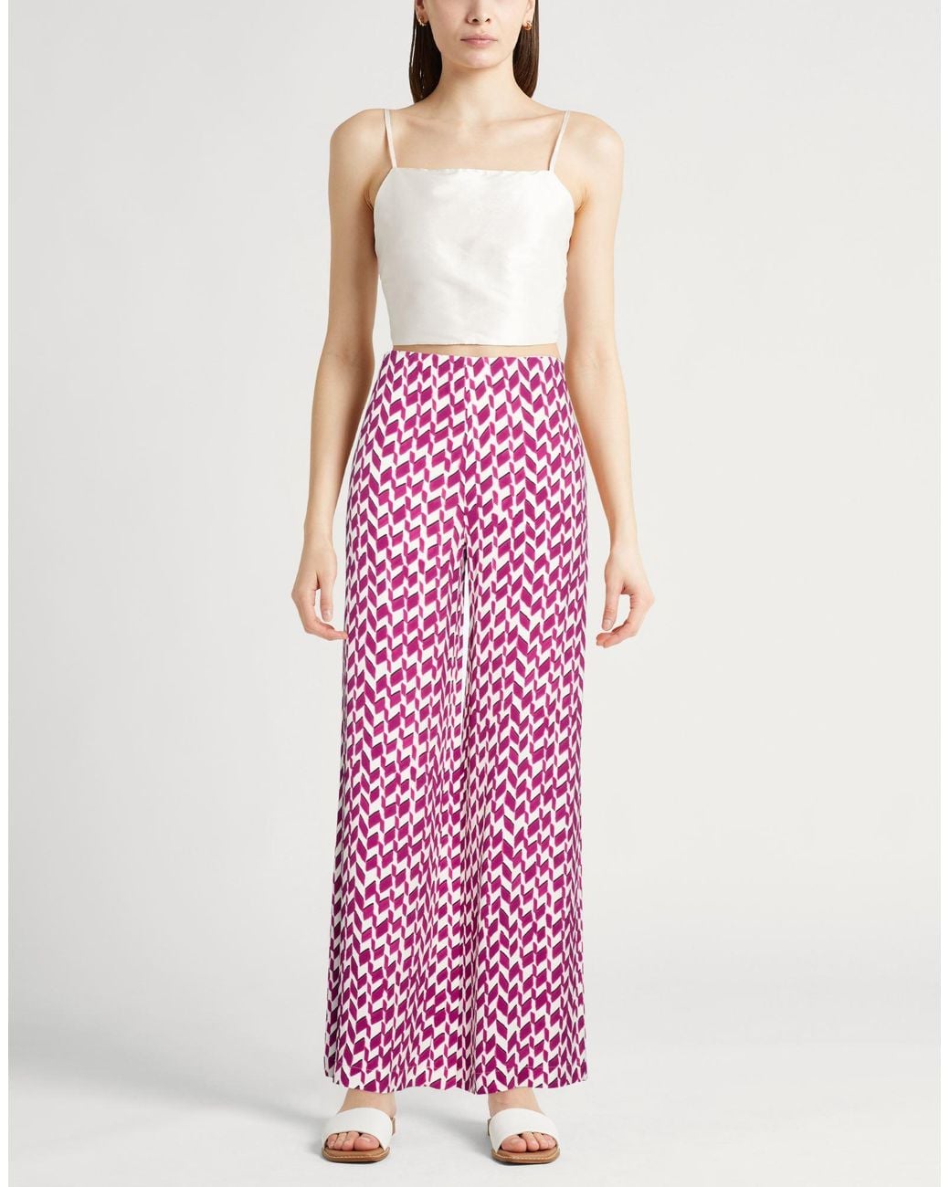 Jucca Purple Fuchsia Pants Viscose