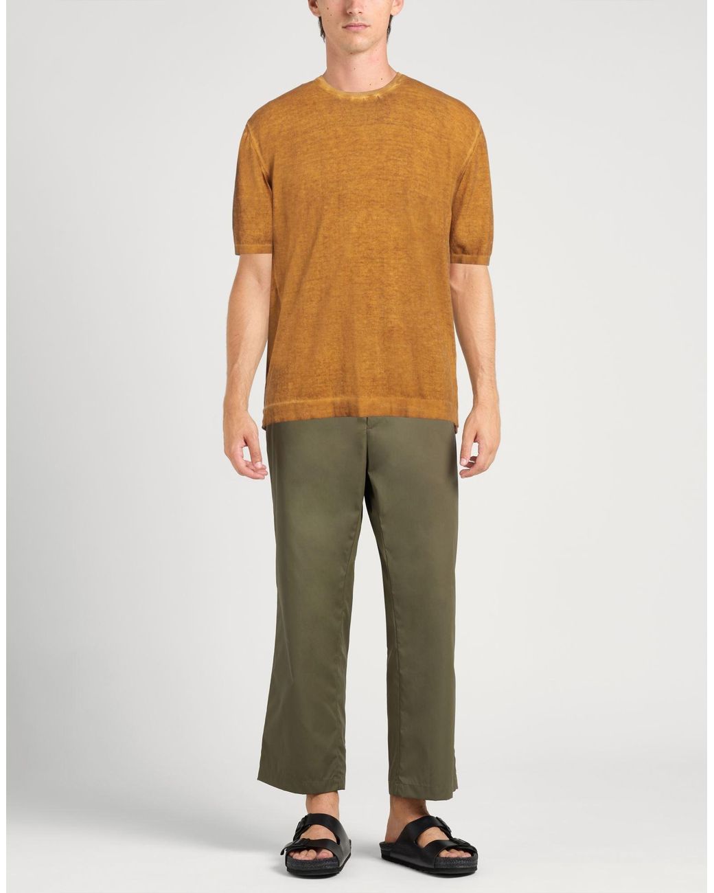 Alpha Studio Brown Marigold Sweater Cotton for men