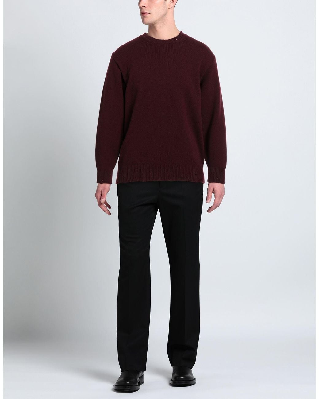 Amaranto Red Plum Sweater Wool, Cashmere for men