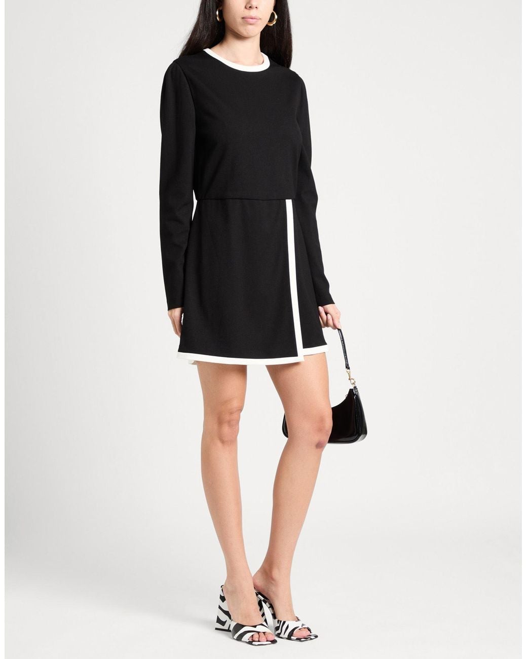 MSGM Black Playsuit Viscose, Polyamide, Elastane