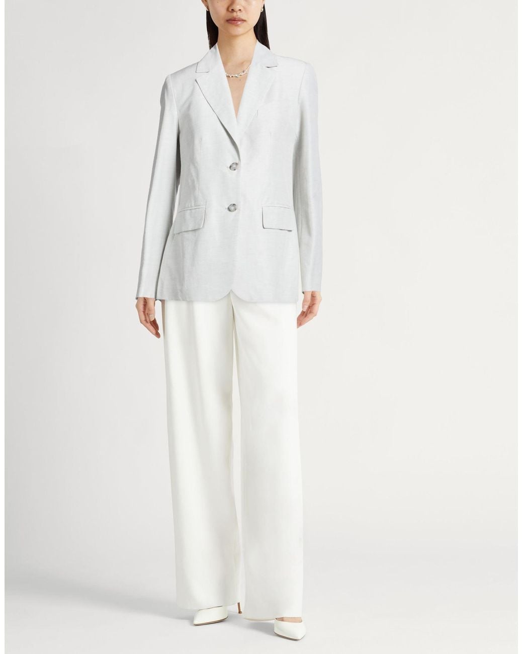 Eleventy White Blazer