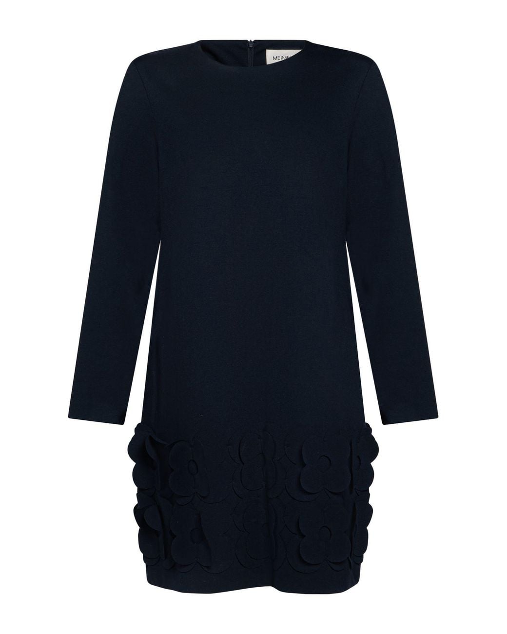 MEIMEIJ Blue Midnight Mini Dress Viscose, Polyacrylic, Elastane