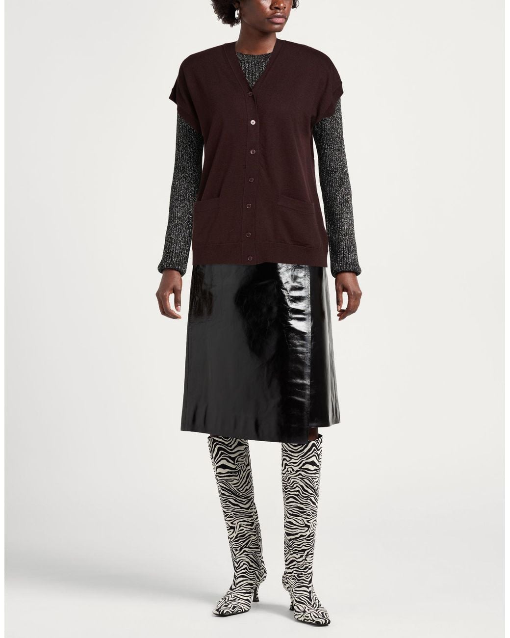 Alpha Studio Brown Cardigan