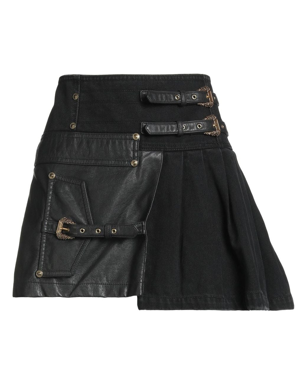 Versace Jeans Couture Black Denim Skirts