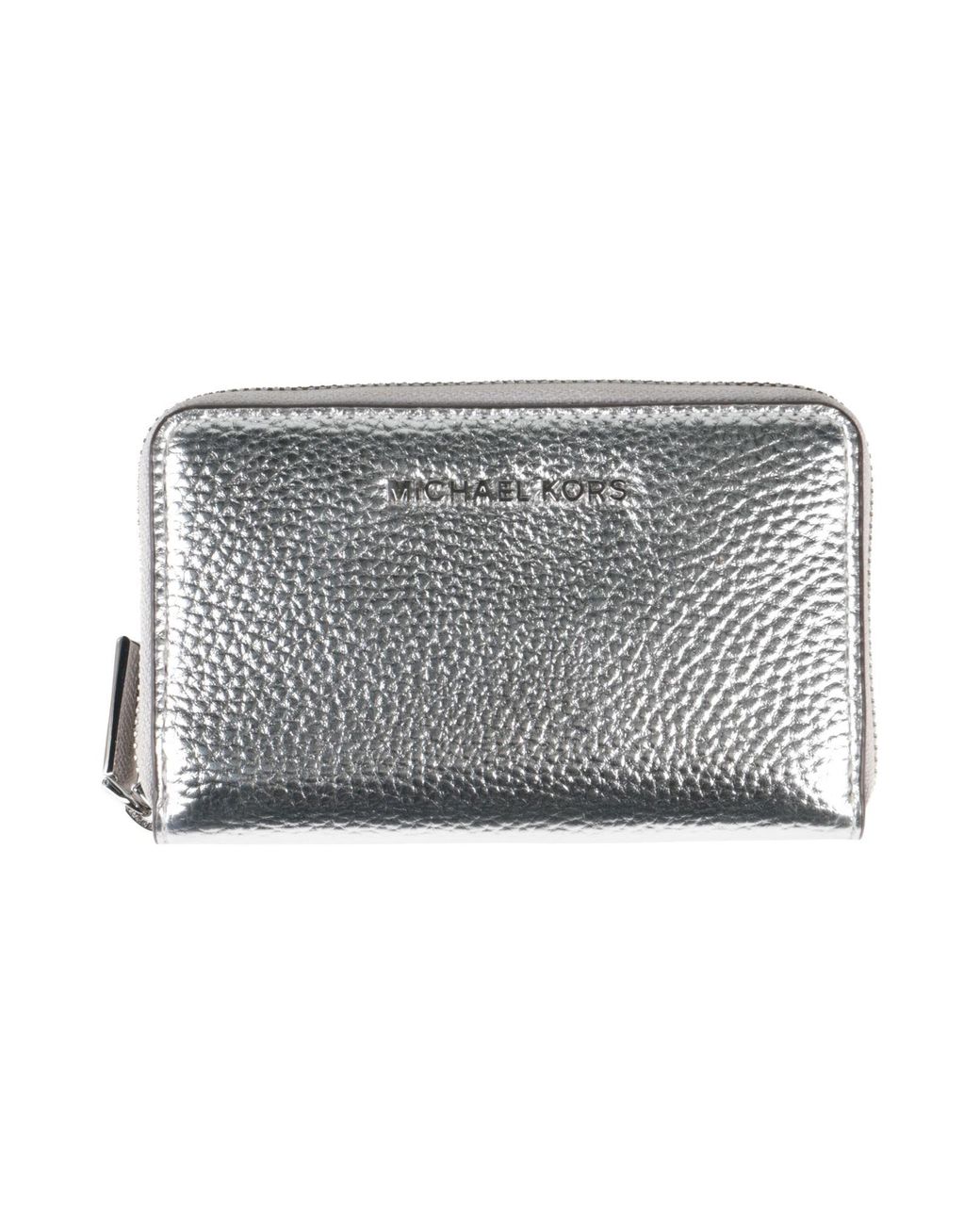 Michael kors silver wristlet discount