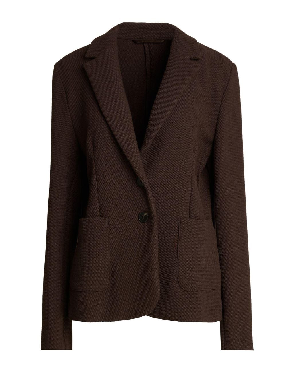 Marella Brown Blazer Polyester, Viscose, Elastane