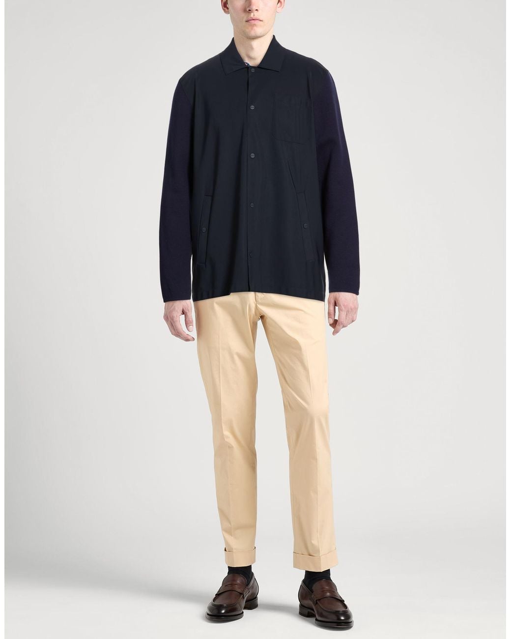 Herno Blue Jacket Cotton for men