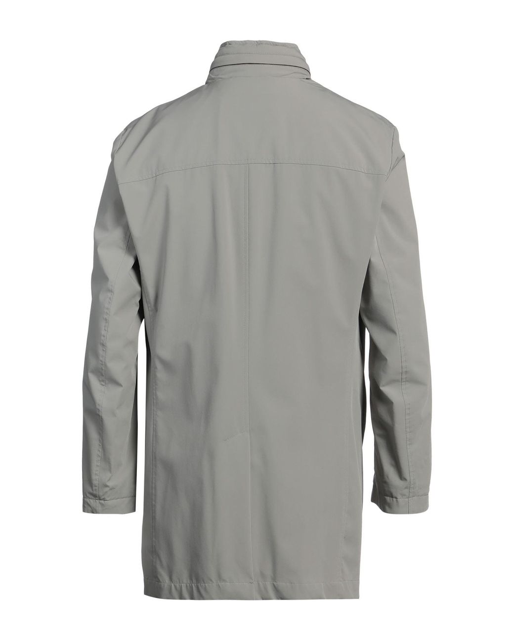 Moorer Gray Overcoat & Trench Coat for men