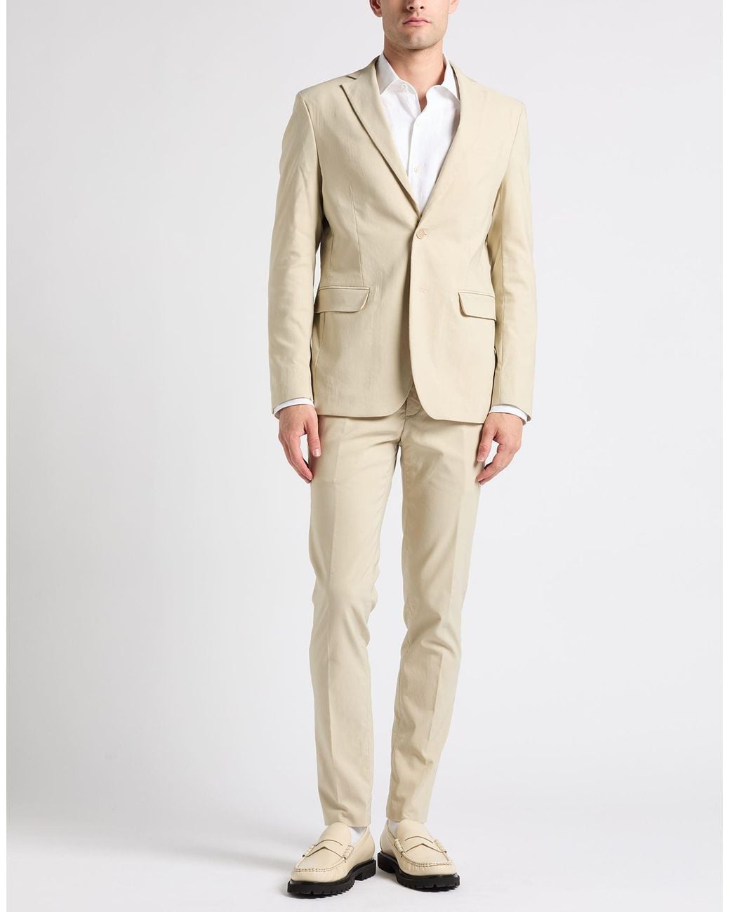MARCIANO BY GUESS Natural Suit Viscose, Polyester for men