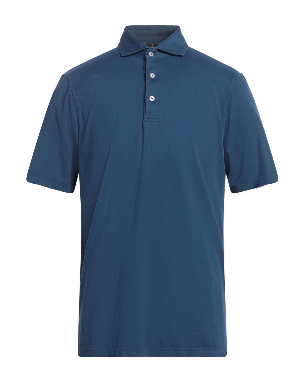 Barba Napoli Blue Polo Shirt Cotton for men