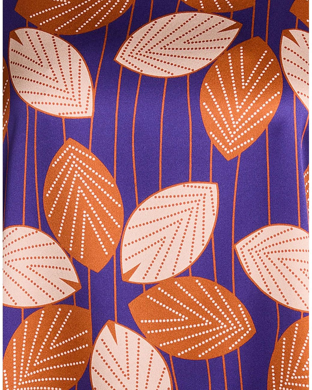 Niu Blue Top Silk, Elastane, Viscose