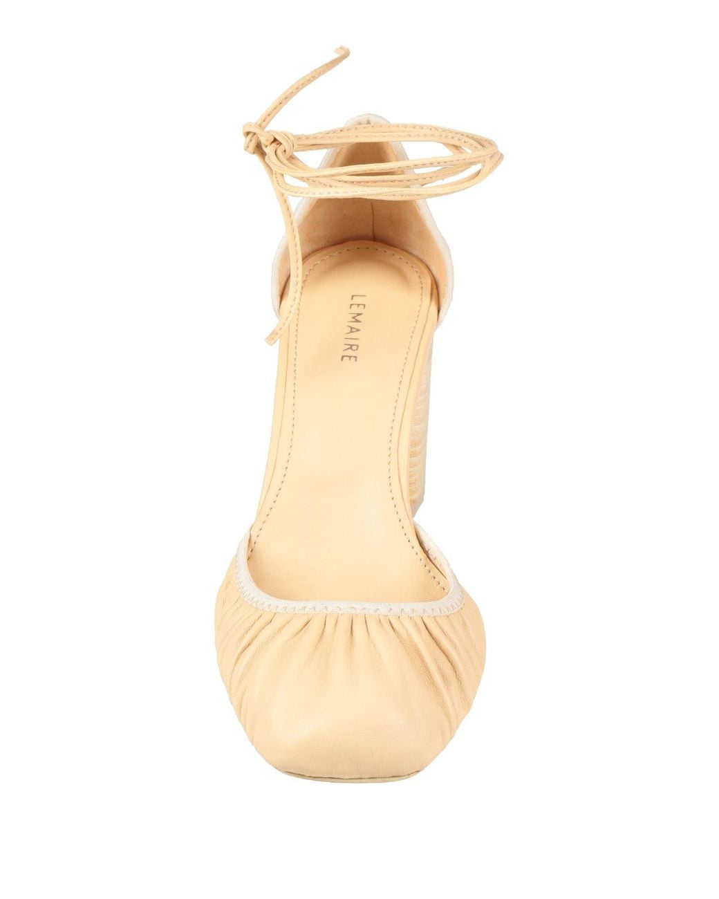 Lemaire Natural Sand Pumps Leather