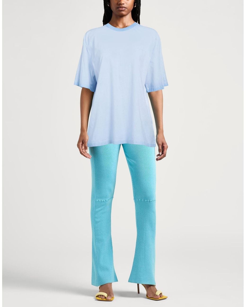 MSGM Blue T-Shirt Cotton