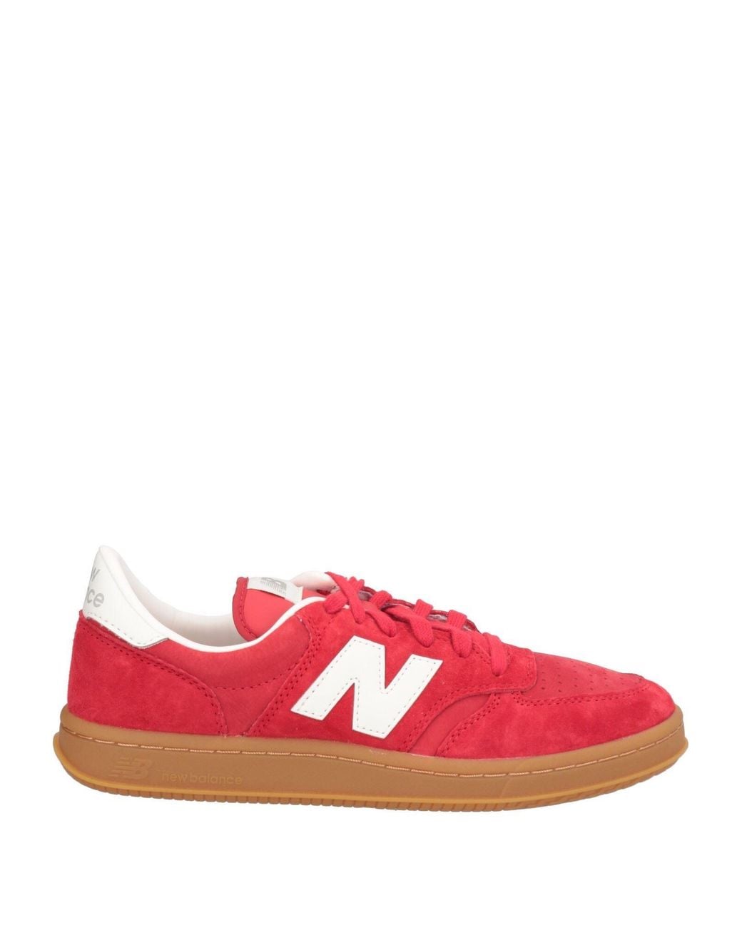 New Balance Red T500 Sneakers Leather for men
