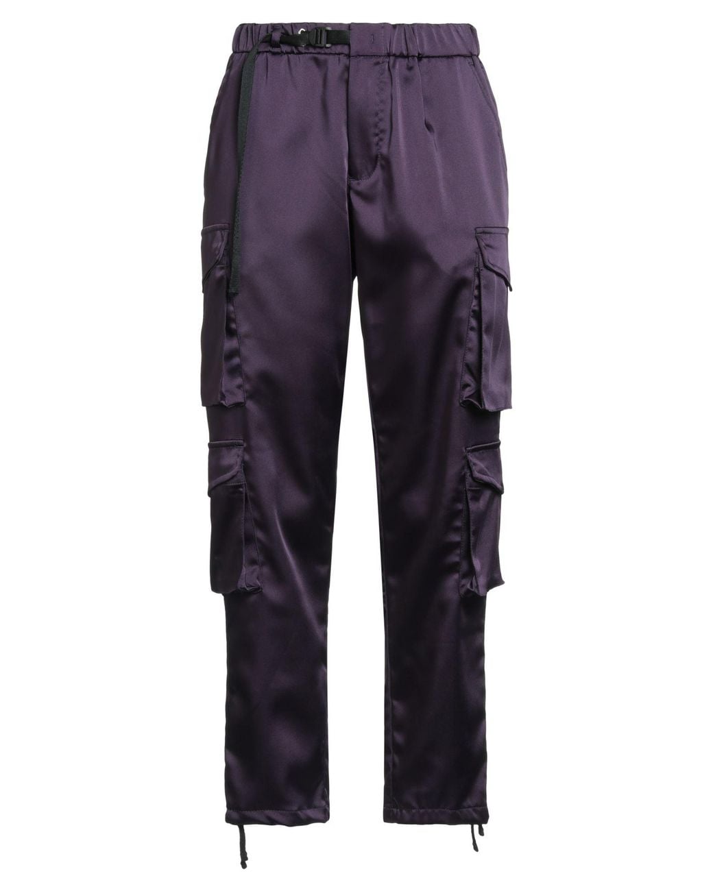 White Sand Blue Pants Polyester, Elastane
