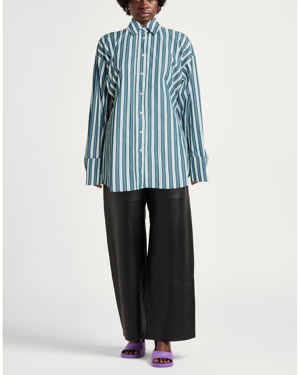 REMAIN Birger Christensen Blue Shirt