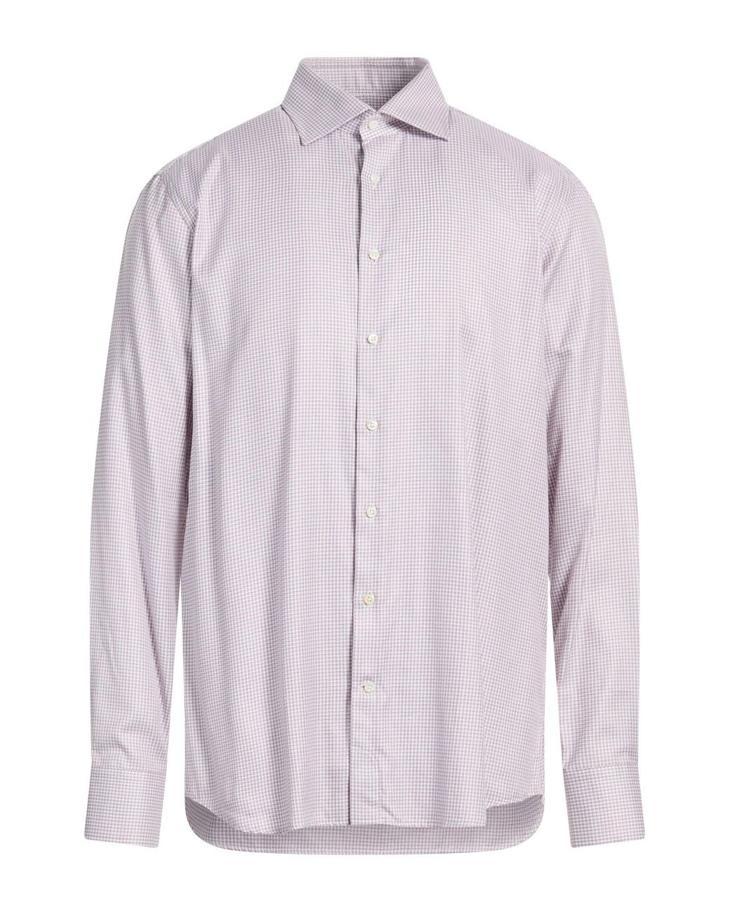 Stenstroms Purple Burgundy Shirt Cotton for men