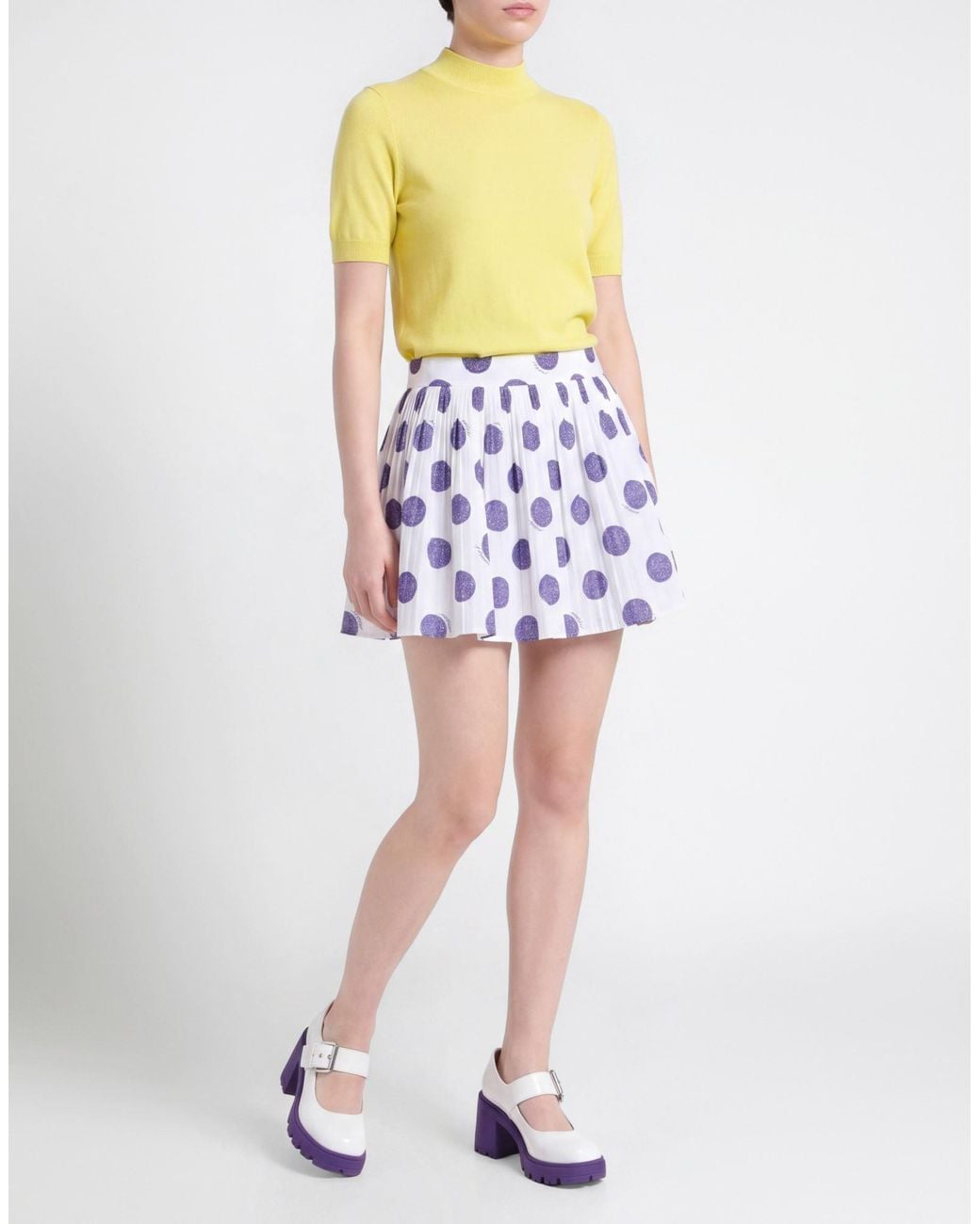 Moschino Blue Mini Skirt Cotton