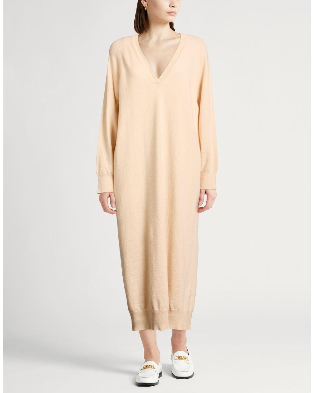 Semicouture Natural Midi Dresses