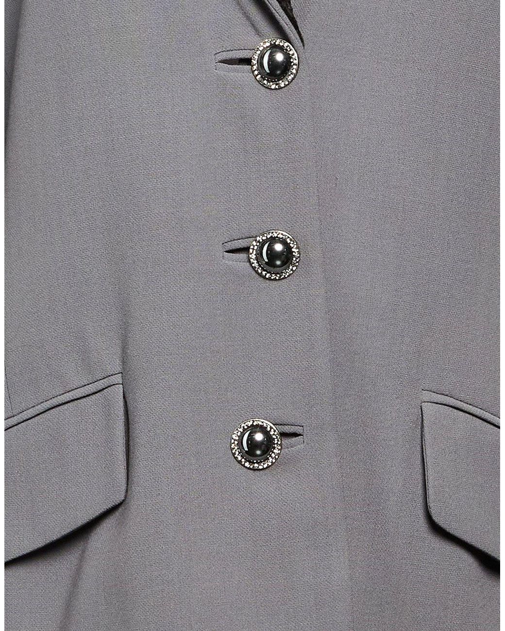Clips Gray Blazer Wool