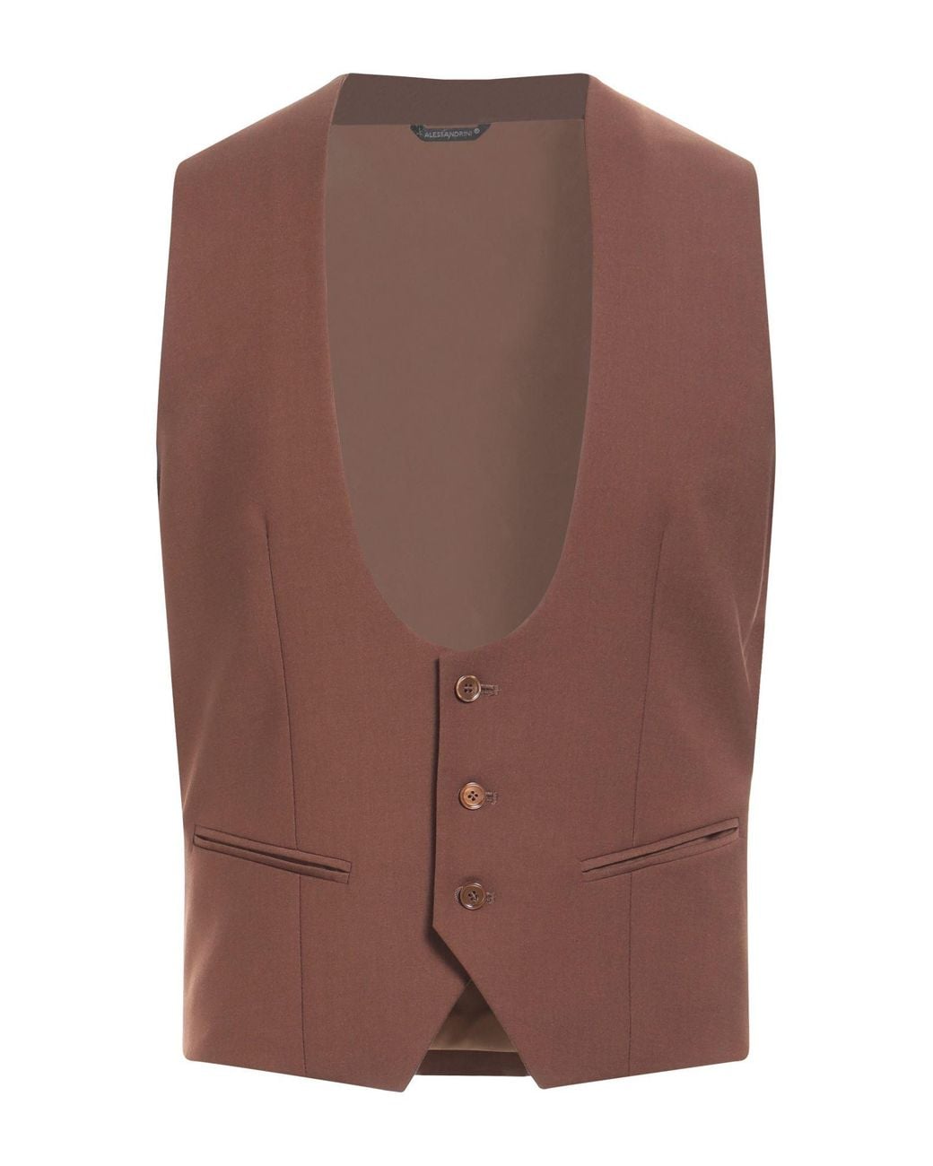 Daniele Alessandrini Brown Waistcoat for men