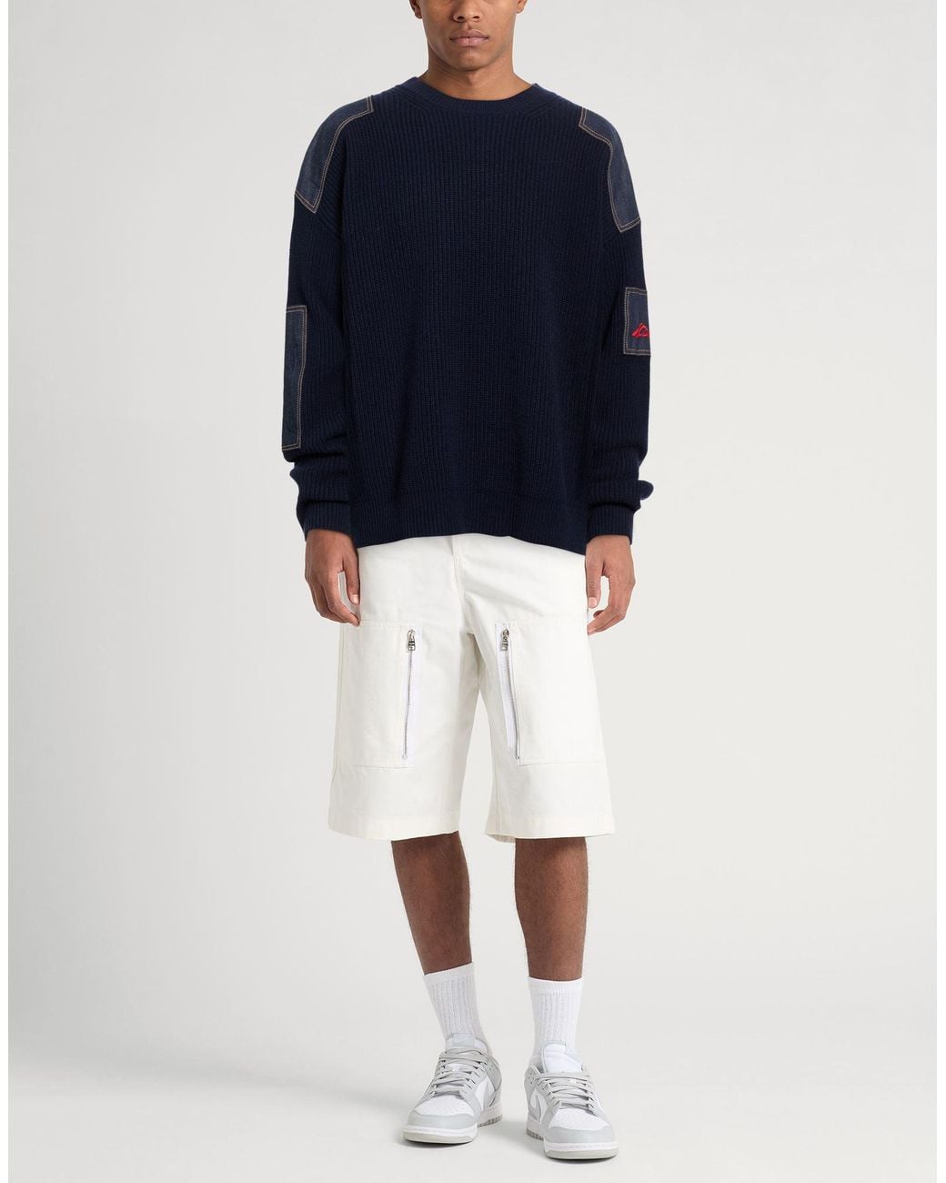 DSquared² Blue Sweater Virgin Wool for men