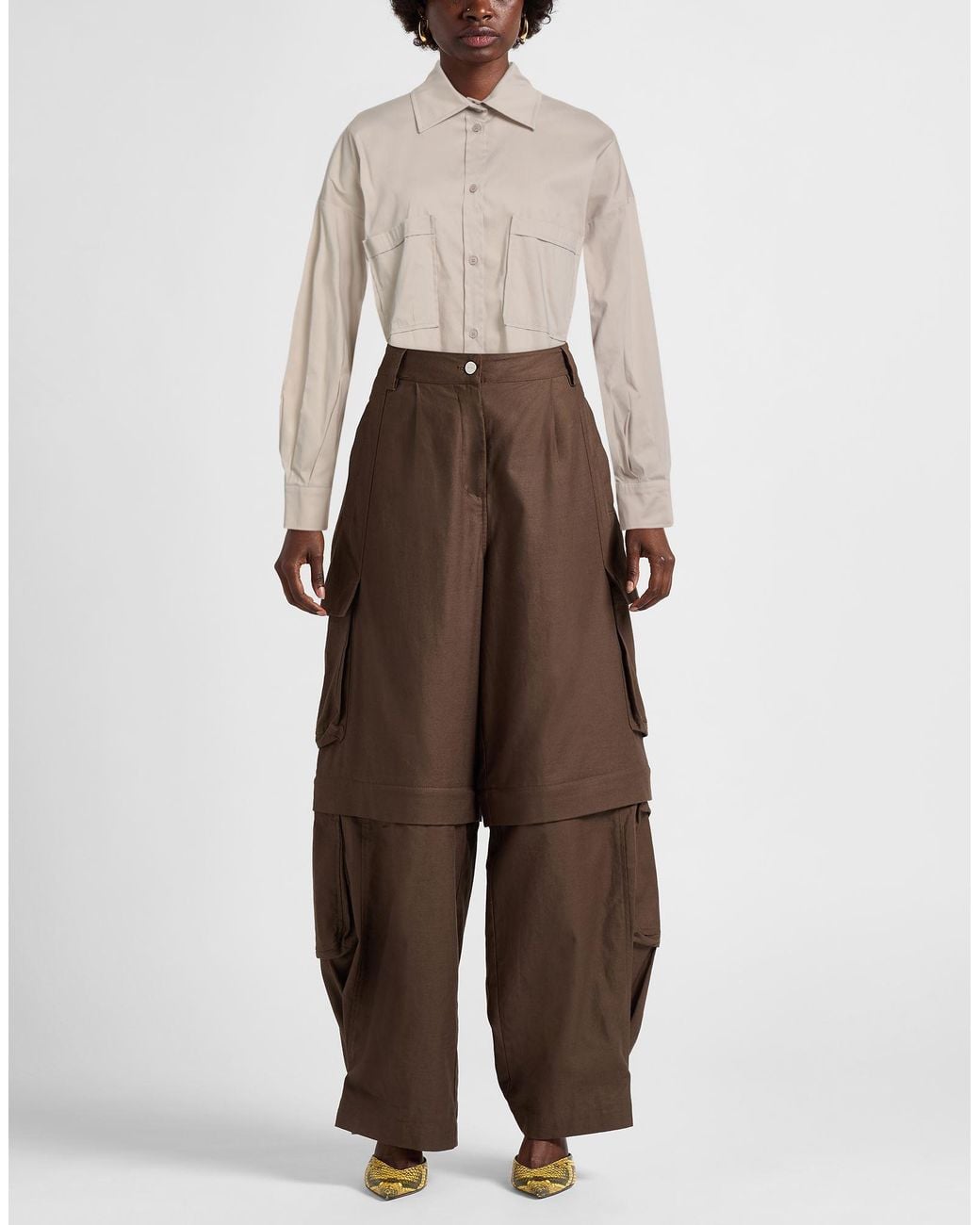 D.exterior Natural Shirt Cotton, Polyamide, Elastane
