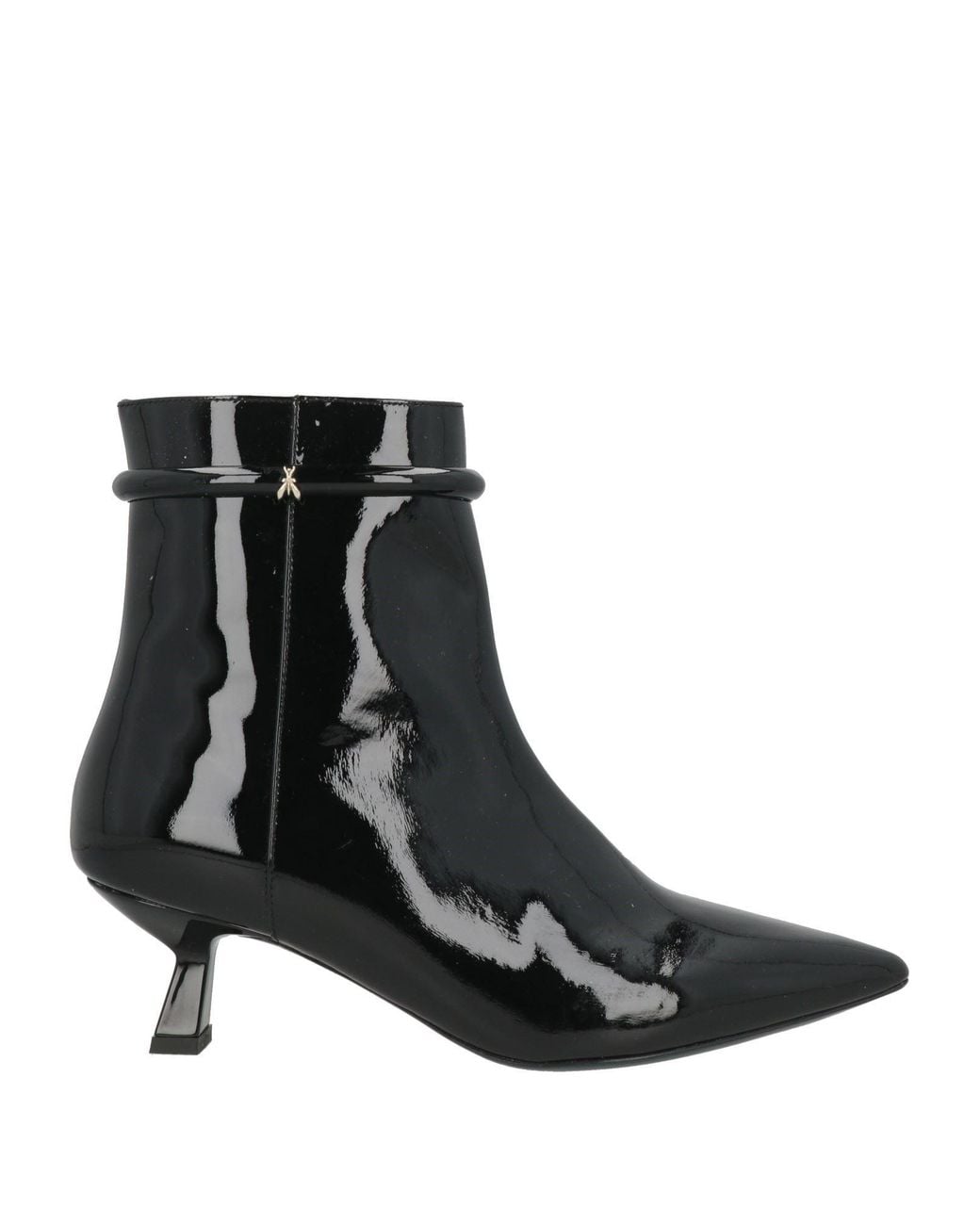 Patrizia Pepe Black Ankle Boots Leather
