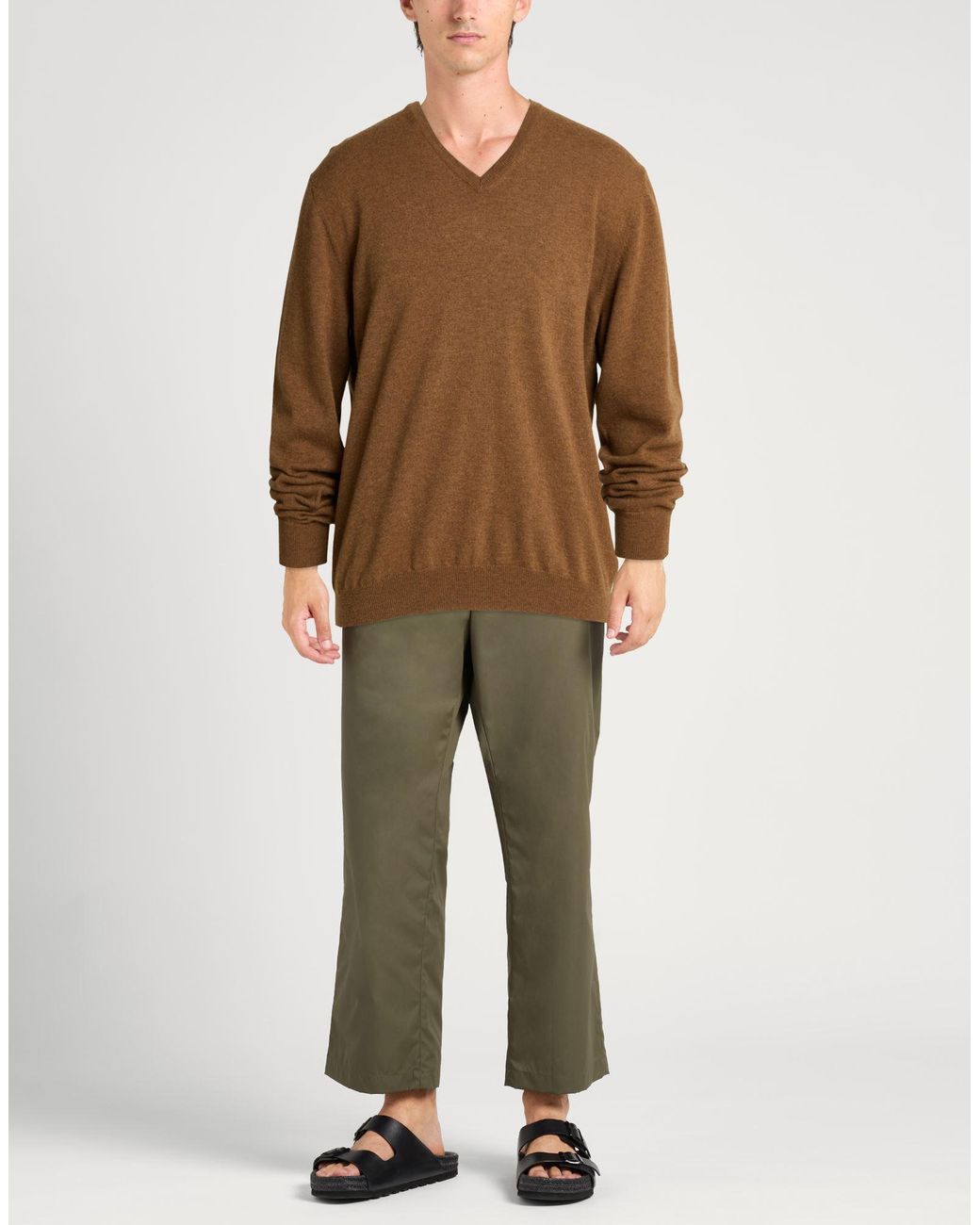 Kangra Brown Sweater Wool for men