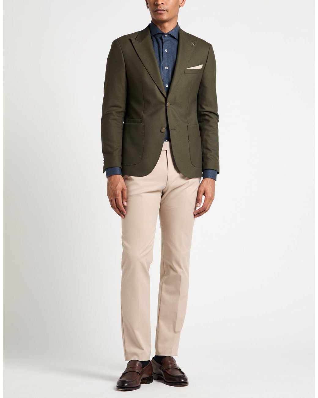 SUIT SARTORIA Green Suits for men