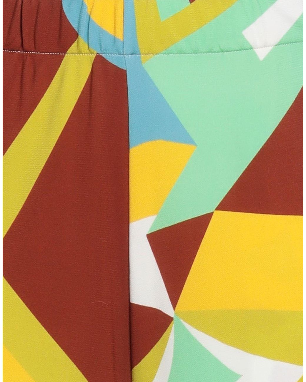 Fedeli Yellow Pants Viscose, Elastane
