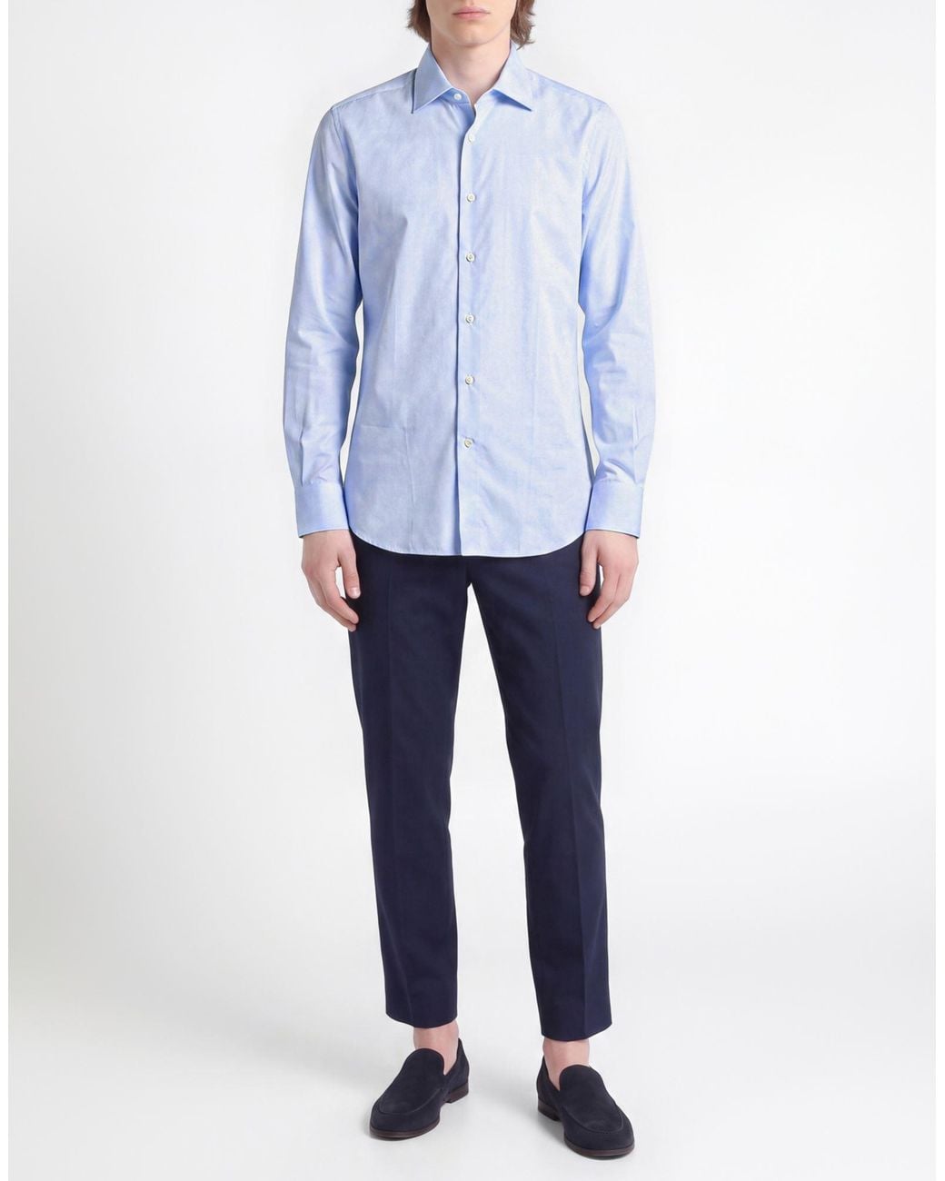 Camicia di Canali in Blue da Uomo