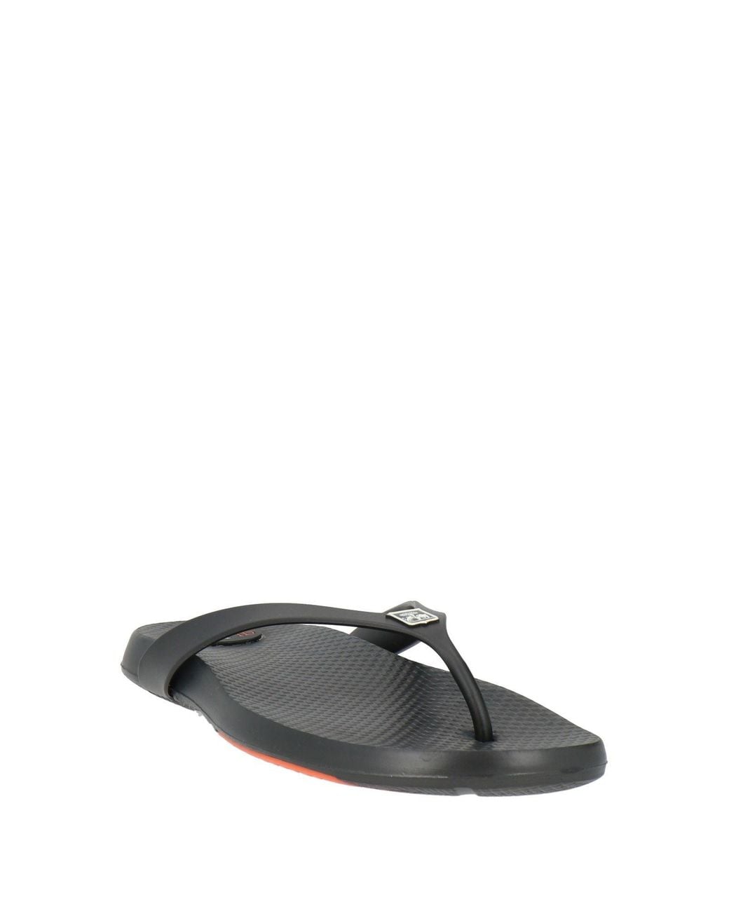 Corneliani Black Thong Sandal Synthetic Material for men