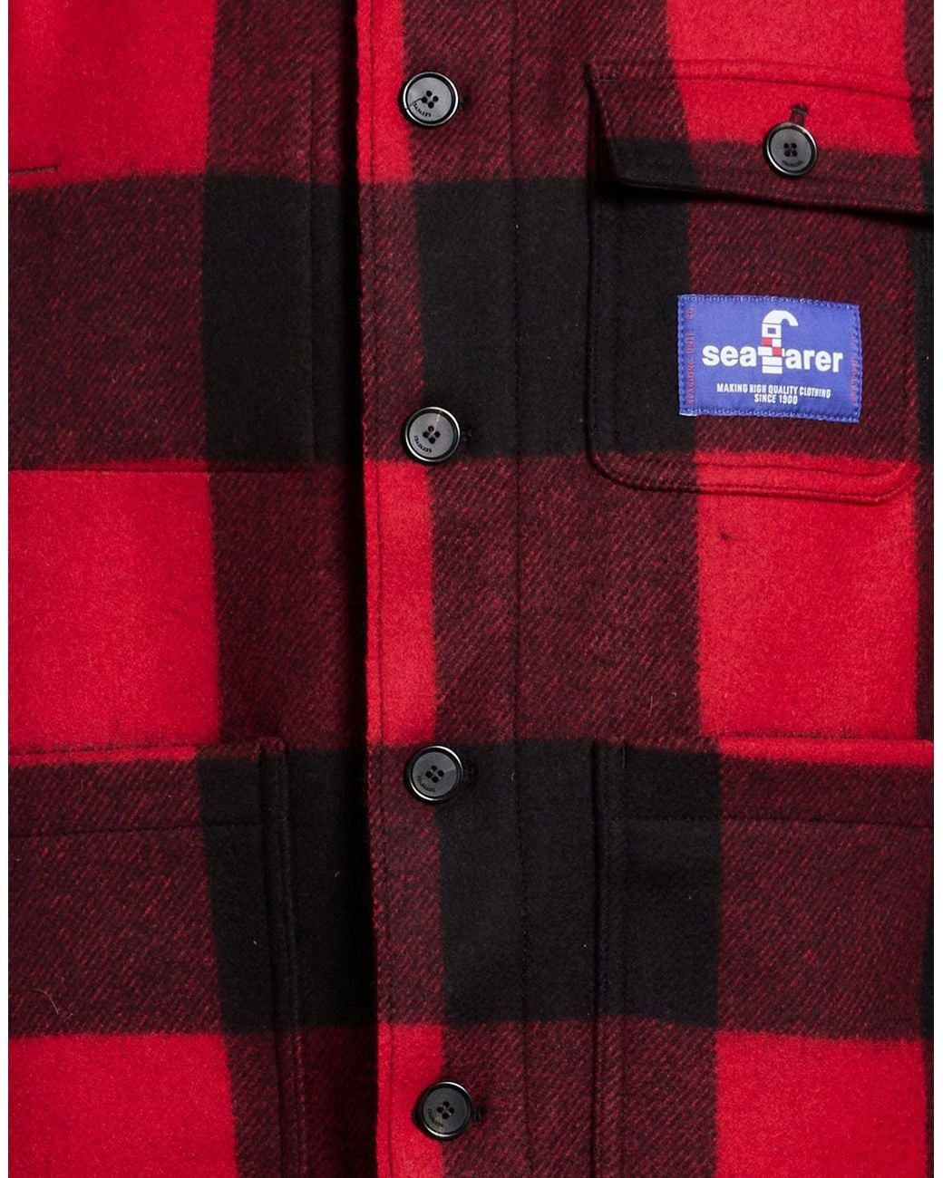 Seafarer Red Jacket Wool, Polyamide for men